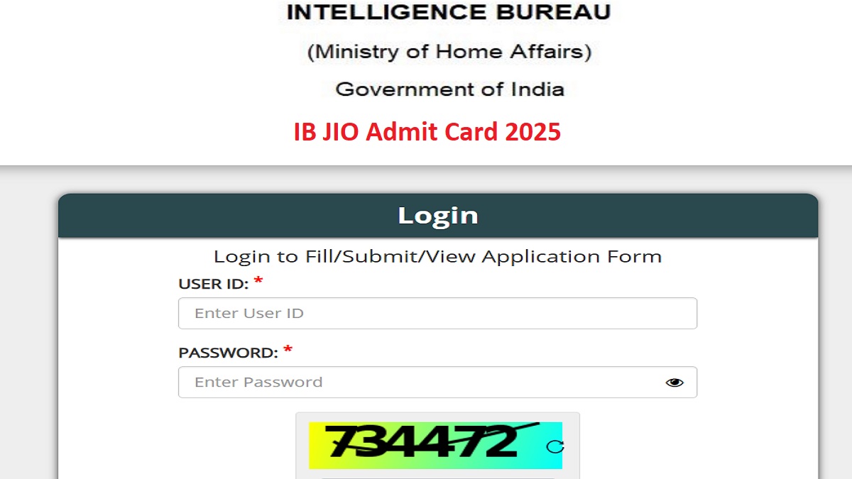 ib jio admit card 2025 2025 link ib junior intelligence officer recruitment exam admit card released exam will be held on october 15