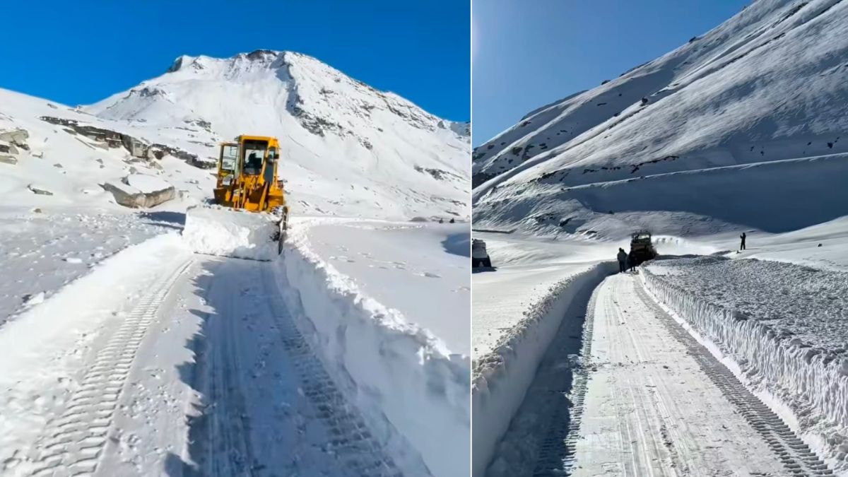 rohtang pass will open for tourists soon bro reached on top for open roads