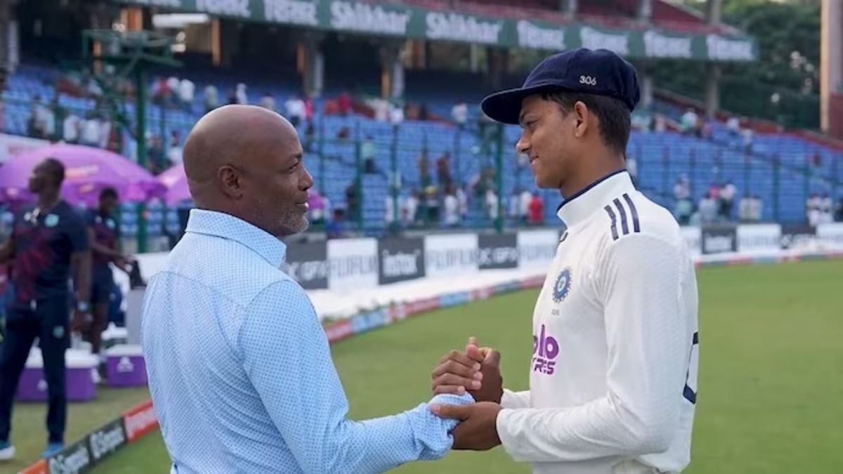brian lara meet yashasvi jaiswal after his century ind vs wi