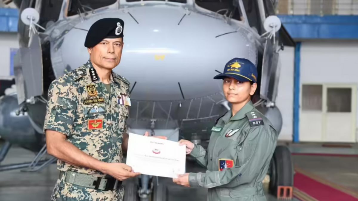 bsf gets first woman flight engineer as inspector bhavna choudhary