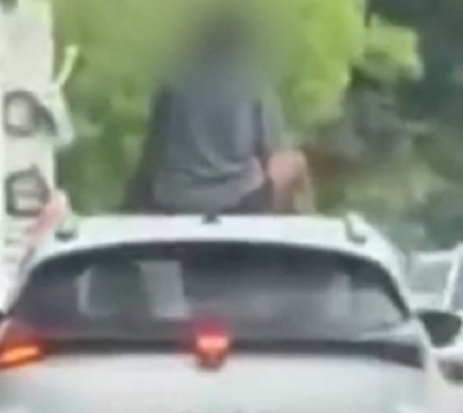 ludhiana foreign students stunt kissing on car roof sparks outrage