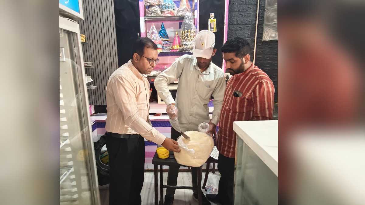 food safety officer inspects 10 sweet shops collects 14 samples