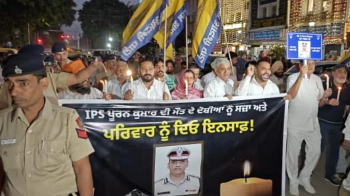 ips puran was a messiah for the poor and farmers investigation should be under sitting sc judge punjab congress to hold candlelight march