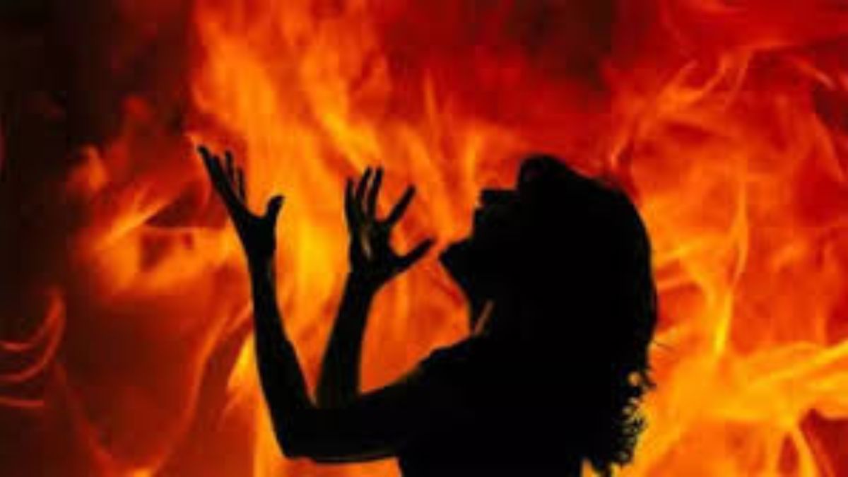 up woman burned alive over marriage dispute man commits suicide