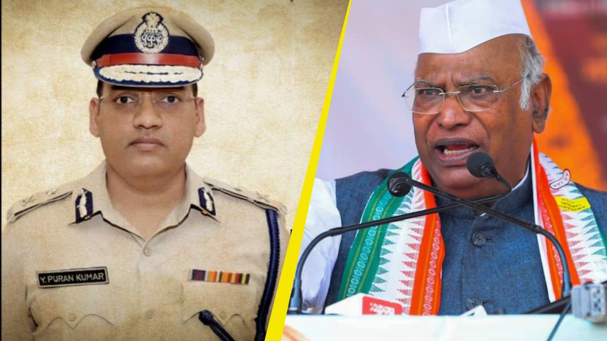 congress president mallikarjun kharge write letter to ips puran kumar wife amneet express condolences