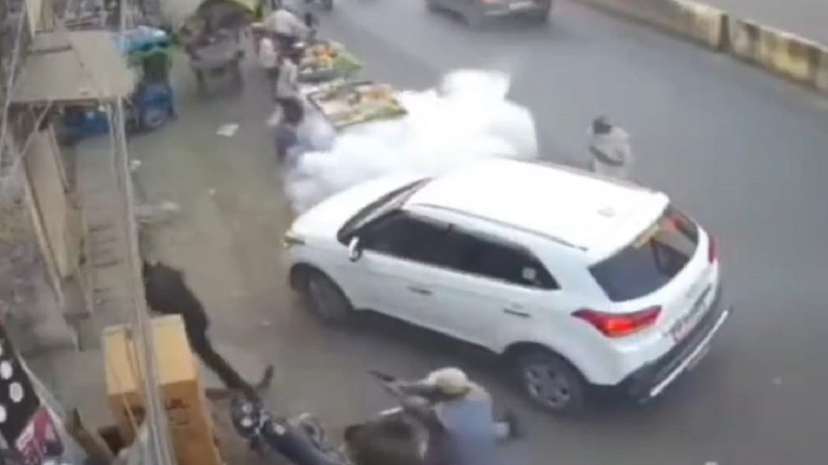 prayagraj news umesh pal murder cctv video youth arrested for sharing on status