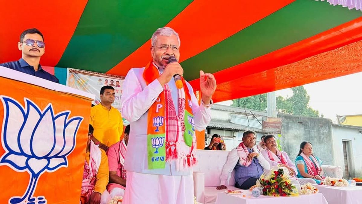 bjp leaders take charge in ghatshila congress distances from jmm