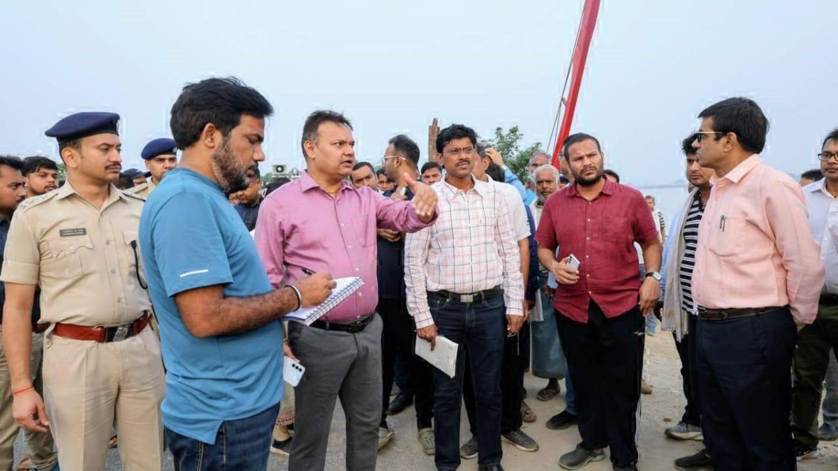 chhath mahaparv ghats preparation amidst ganga water level concerns in patna
