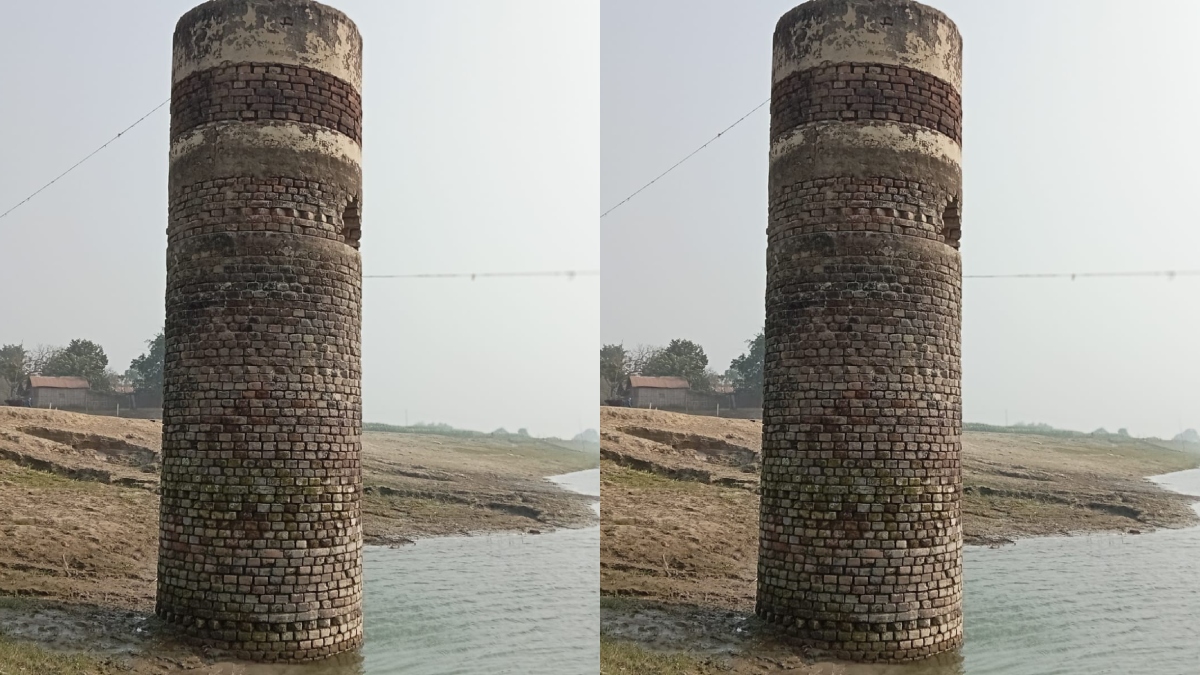 katihar ganga river erosion standing well shows impact