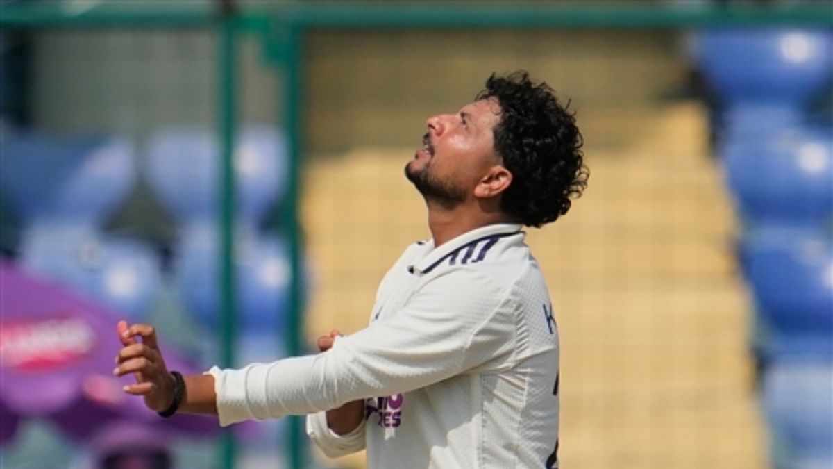 ind vs wi kuldeep yadav leaked 100 runs first time ine test innings