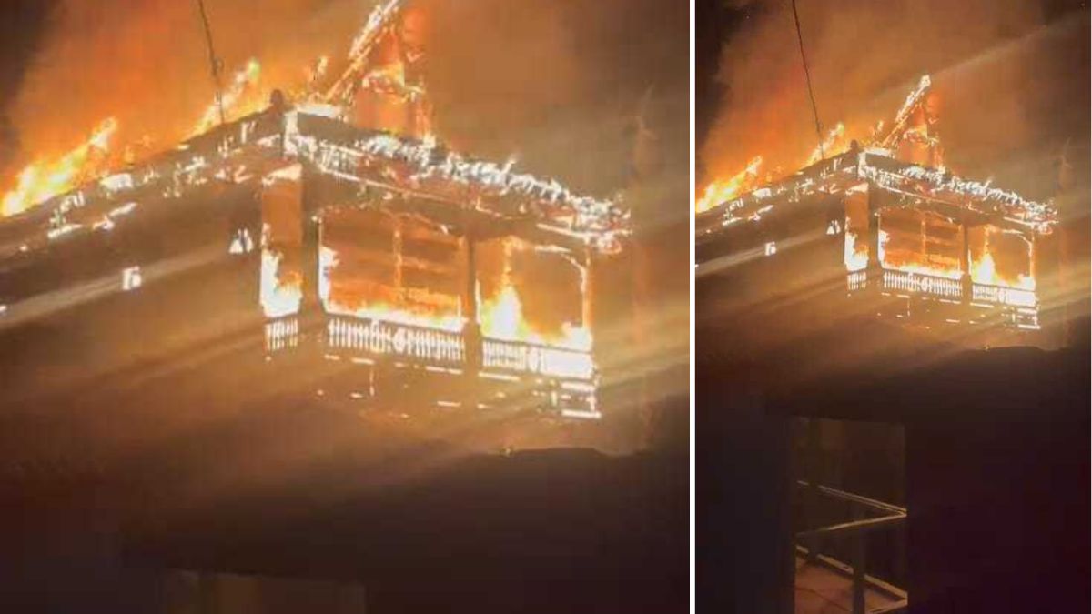 shimla temple fire jhahru nag shaneri temple damaged