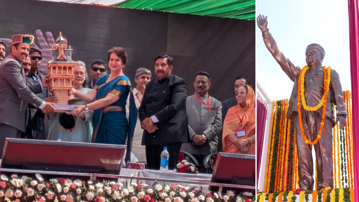 virbhadra singh statue inauguration vikramaditya singh welcome cm sukhu supporters nati on shimla ridge