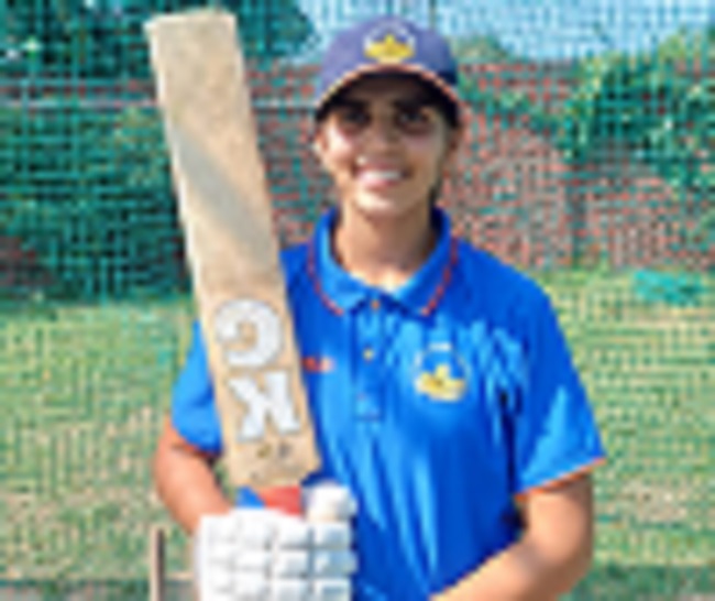 aditi sheoran interschool cricket star shines with bat and ball