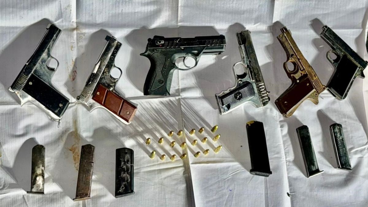 punjab police arrests two bambiha gang members in barnala with six pistols