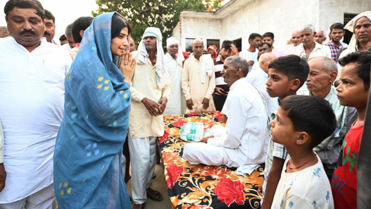 samajwadi party mp dimple yadav slams bjp government in mainpuri up political