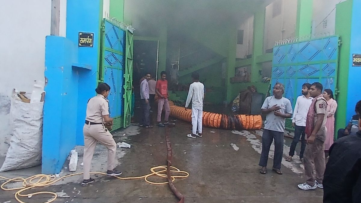 fire engulfs biscuit and general store warehouse in araria