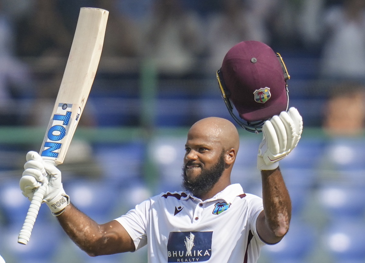 ind vs wi 2nd test john campbell created history with maiden test hundred ends drought of 23 years as west indies opener