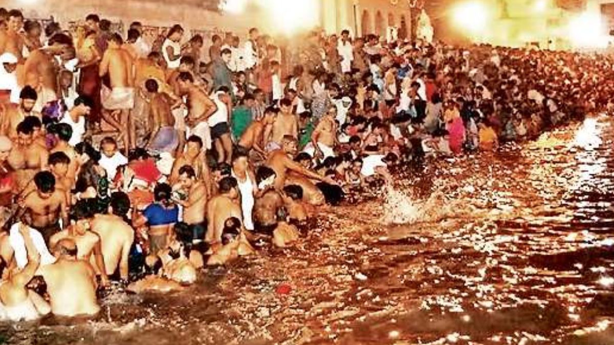 ahoi ashtami 2025 childless couples will take a dip of faith in radhakund know history
