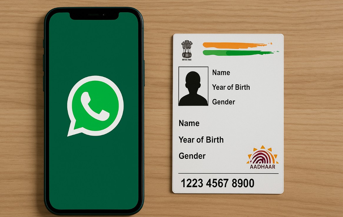 how to download aadhaar card on whatsapp check steps