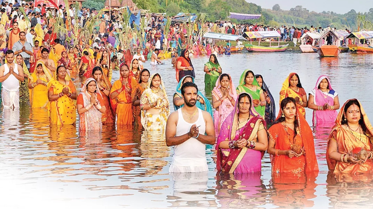 chhath puja 2024 preparations begin in faridabad for festivities