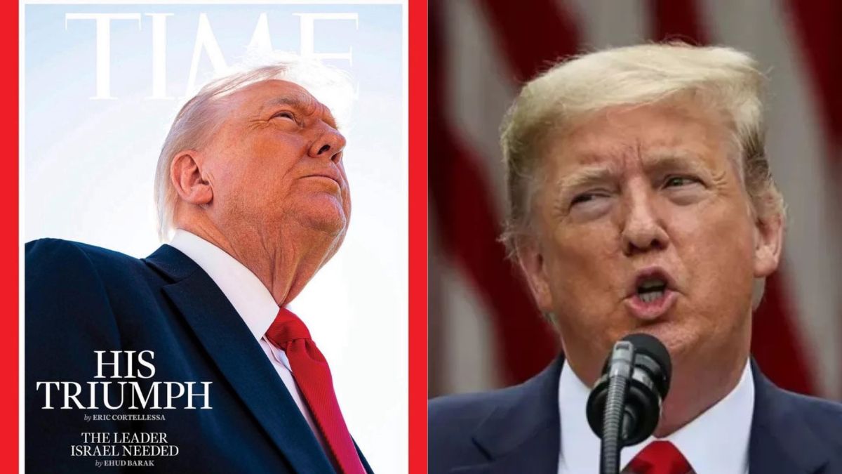 trump slams time magazine cover photo hair gone crown weird