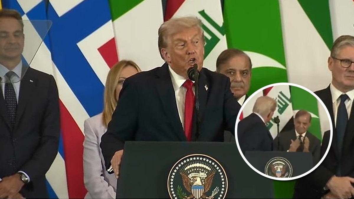 donald trump praised pm modi in egypt asked question to pak premier shehbaz sharif