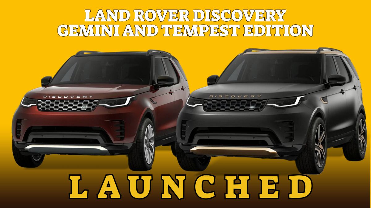 land rover discovery tempest gemini editions launched in india