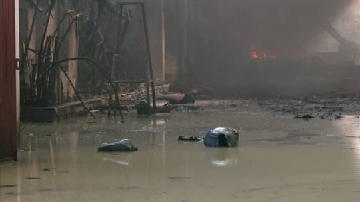 indore chemical factory fire at midnight no casualty reported