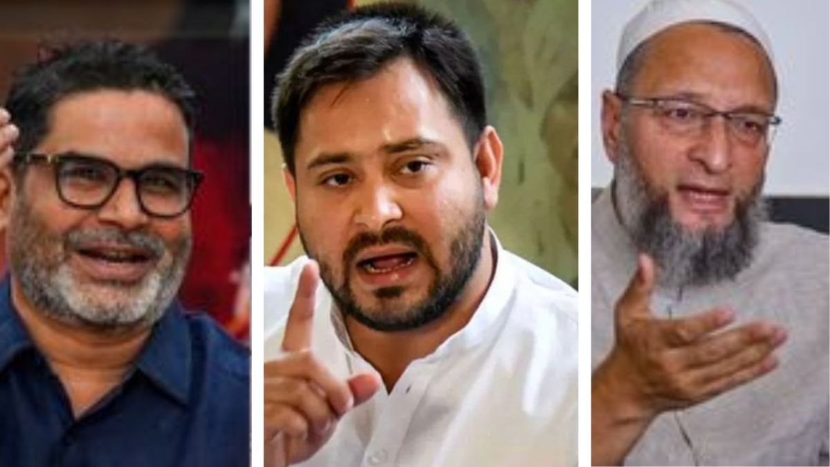 bihar assembly election 2025 owaisi and prashant kishor could cut votes from tejashwi yadav grand alliance