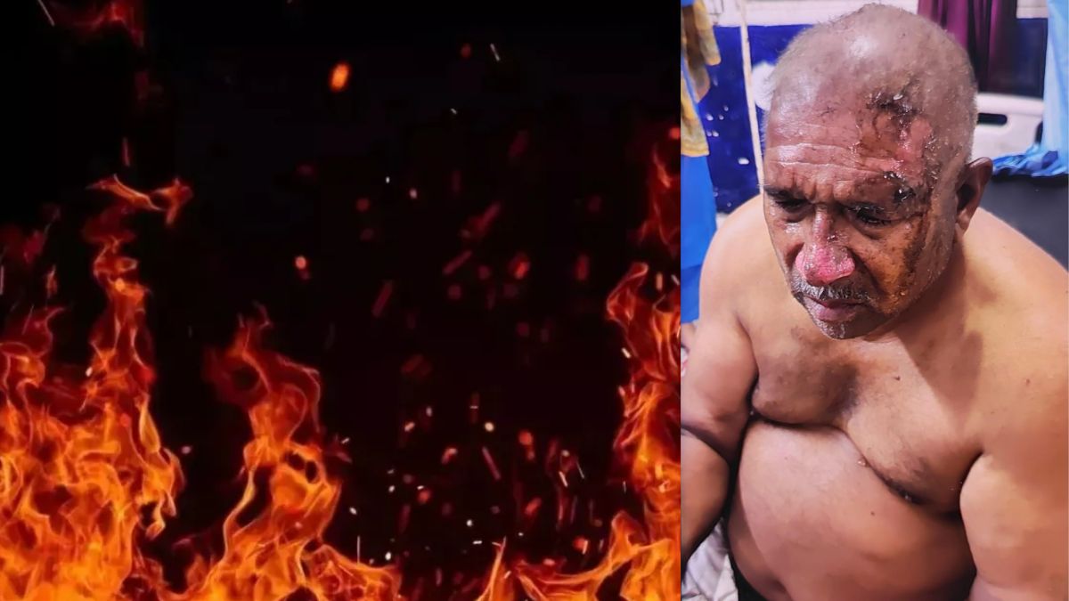 attempt to burn elderly man alive in sonipat police investigate