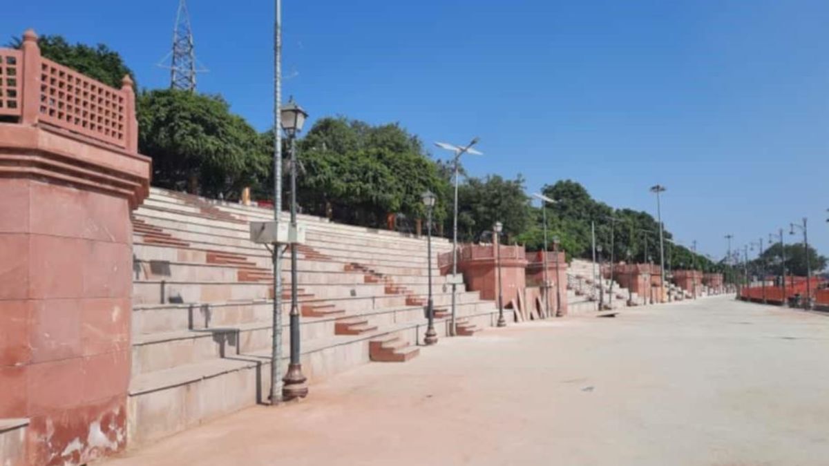 ayodhya deepotsav 2025 preparations underway ram ki paidi and saryu ghat decked up