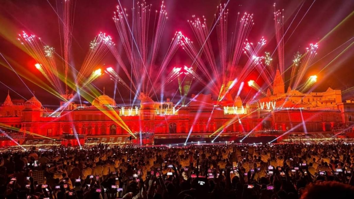 ayodhya deepotsav 2025 world records and grand drone show on saryu bank