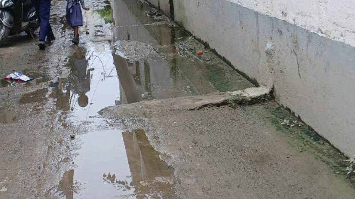 new ashok nagar road construction begins c block development