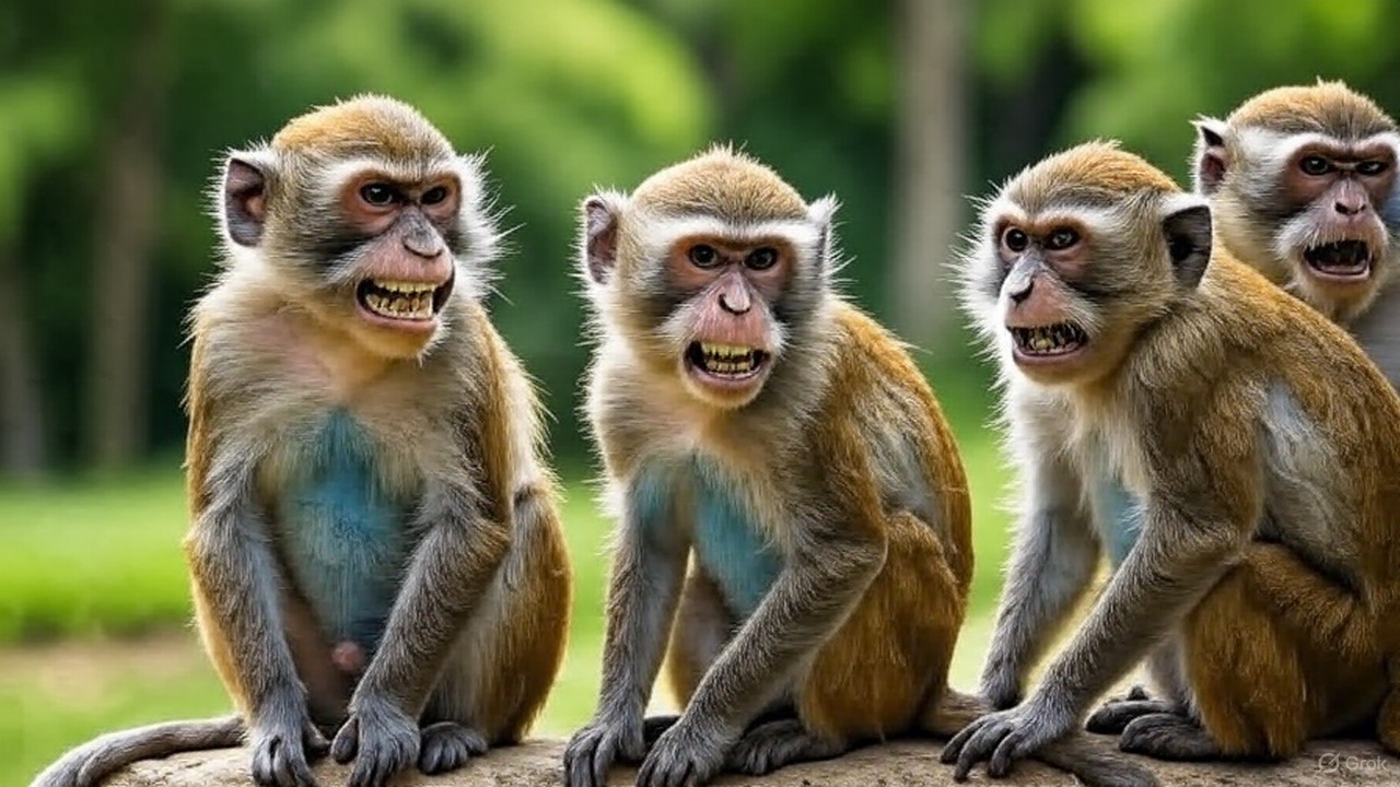 monkey menace in modinagar villagers protest after injuries