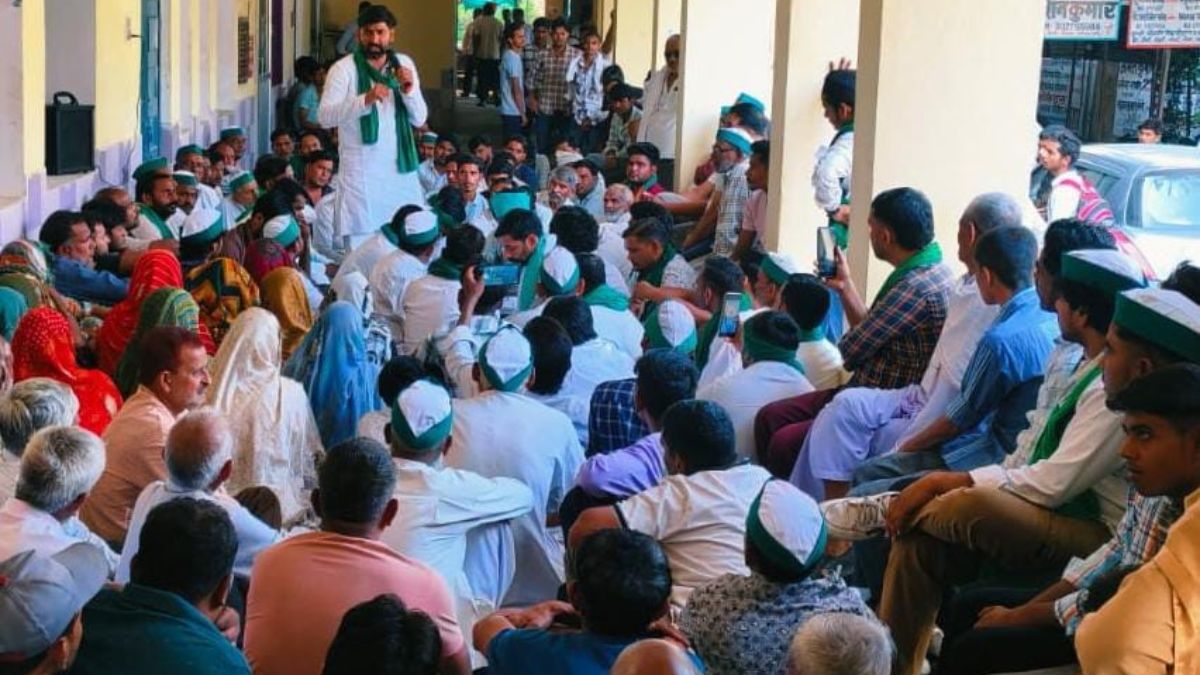 farmers protest in hapur bku tikait begins indefinite strike over unmet demands
