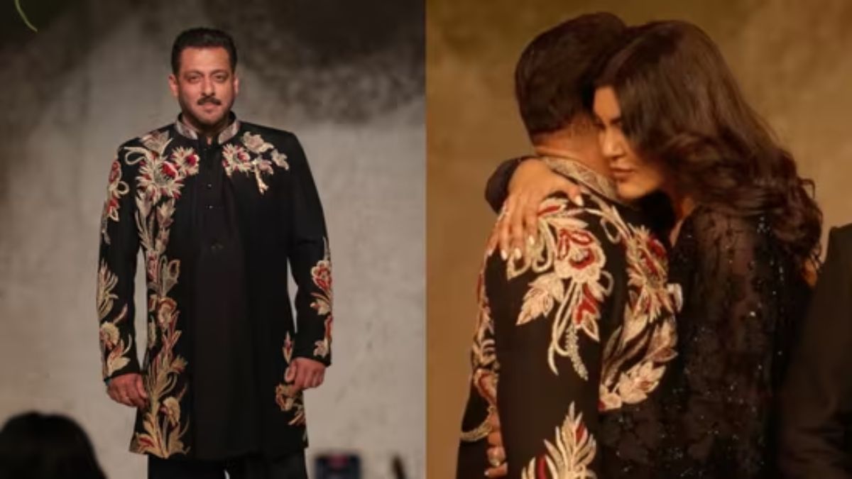 salman khan sushmita sen share warm hug reunite for fashion show