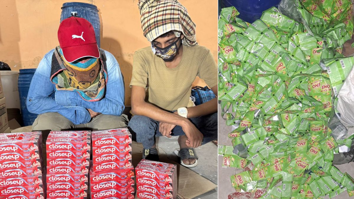 fake toothpaste and eno factory busted in delhi three arrested