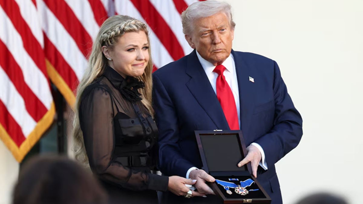 trump honours late activist charlie kirk with presidential medal of freedom at white house