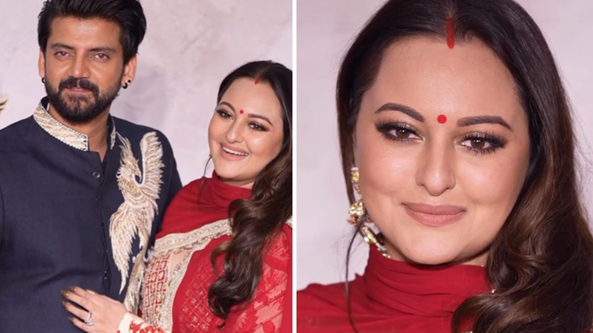 sonakshi sinha pregnency news dabangg actress bellycovering pose and face glow fuel baby rumors