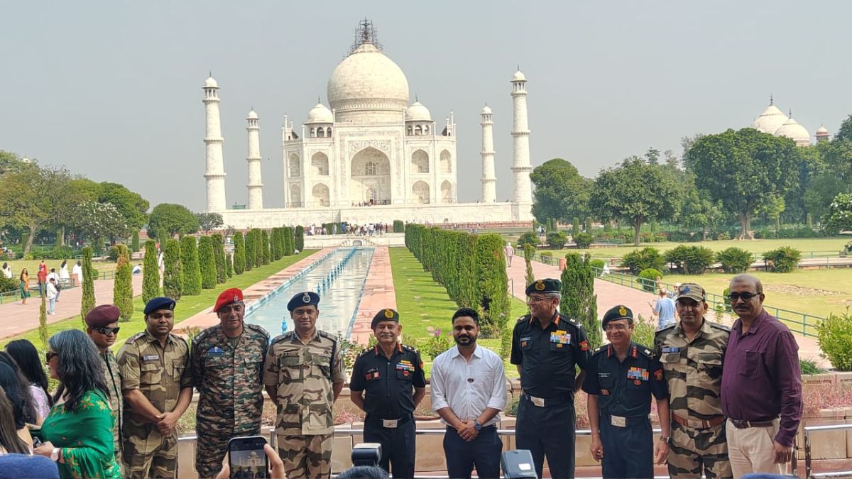 army chiefs from 32 countries visited the taj mahal