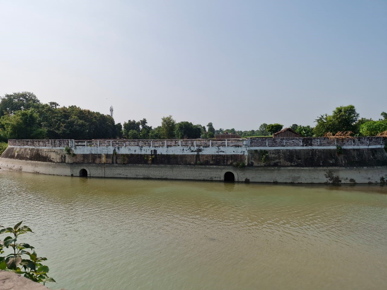 river flows under canal engineering marvel in maharajganj