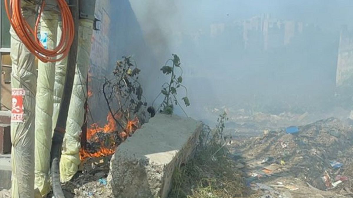 pollution soars as waste smolders in meerut industrial area