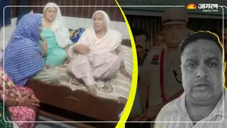 विलाप करते हुए एएसआई संदीप राठर की मां इंद्रावति (जागरण फोटो)