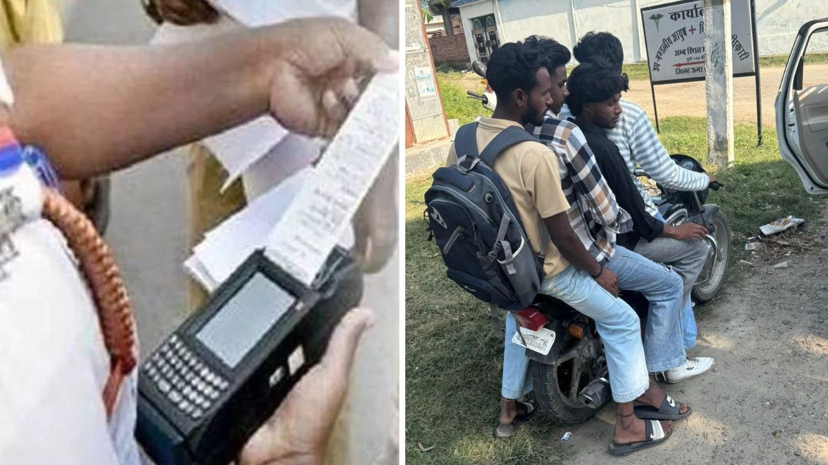 himachal pradesh heavy fine for four on one bike no license no helmet
