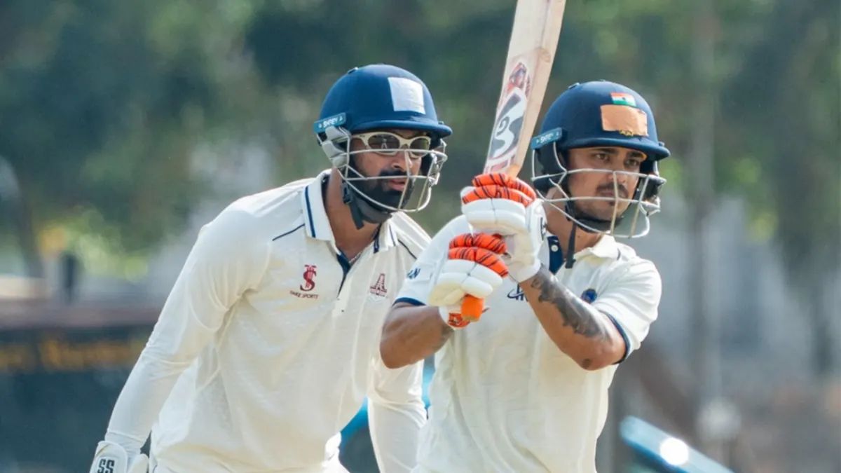 ranji trophy round one 5 doubble and 6 century ayush sanat vaibhav ishan kishan