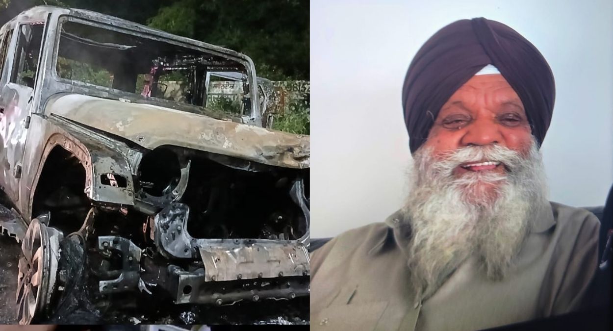 jalandhar speeding thar driver rams into an activa dragging it for 300 meters the former sarpanch dies