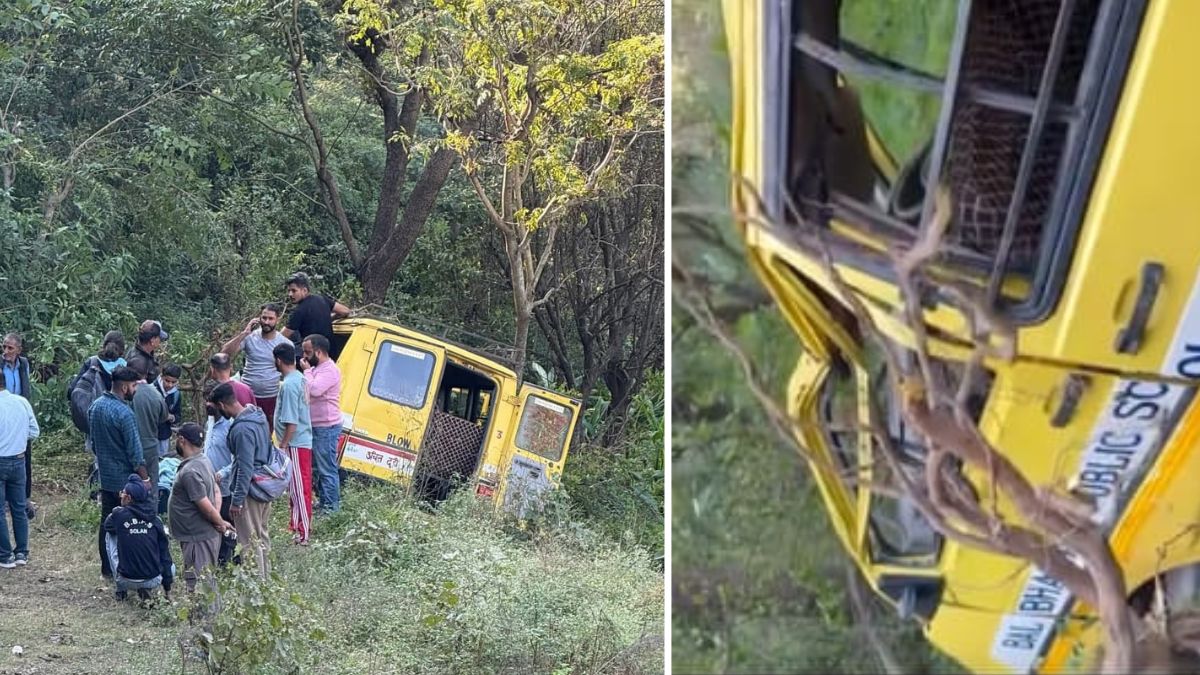 school bus accident on solansirmaur border himachal pradesh