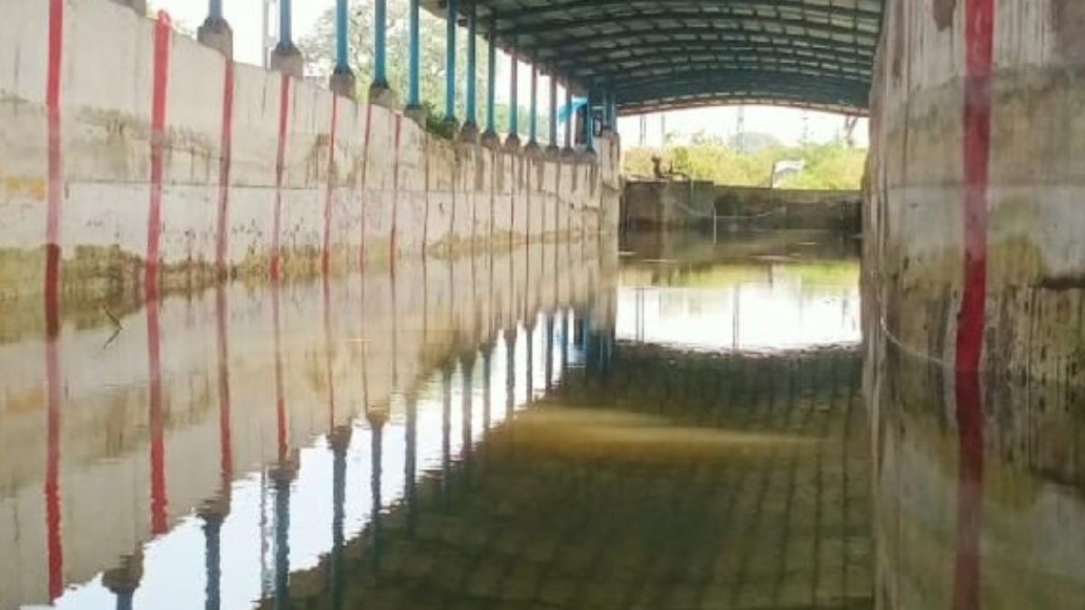 kalpi railway underpass flooded 7 feet of water causes travel disruptions