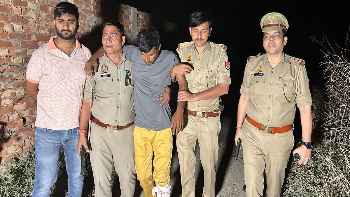 muzaffarnagar news two criminals arrested one injured in encounter in muzaffarnagar