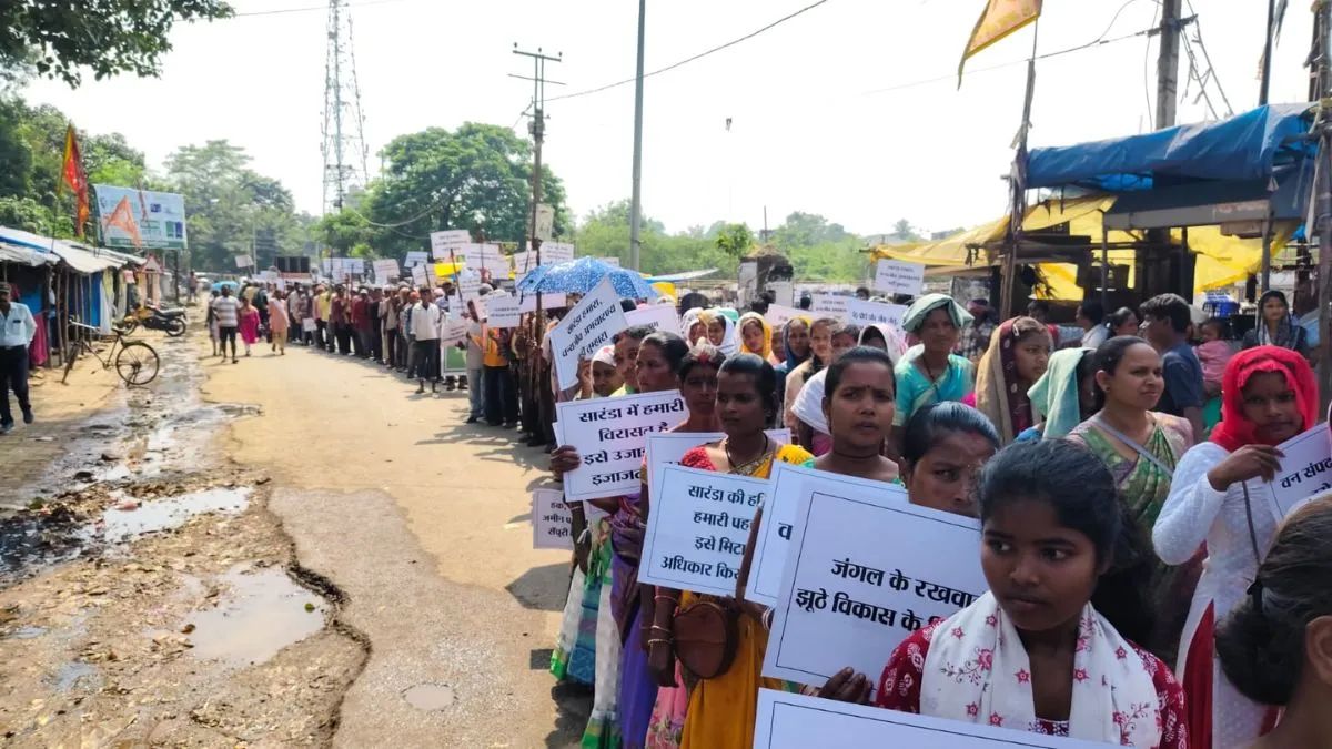 saranda wildlife sanctuary tribal protest and kolhan bandh call